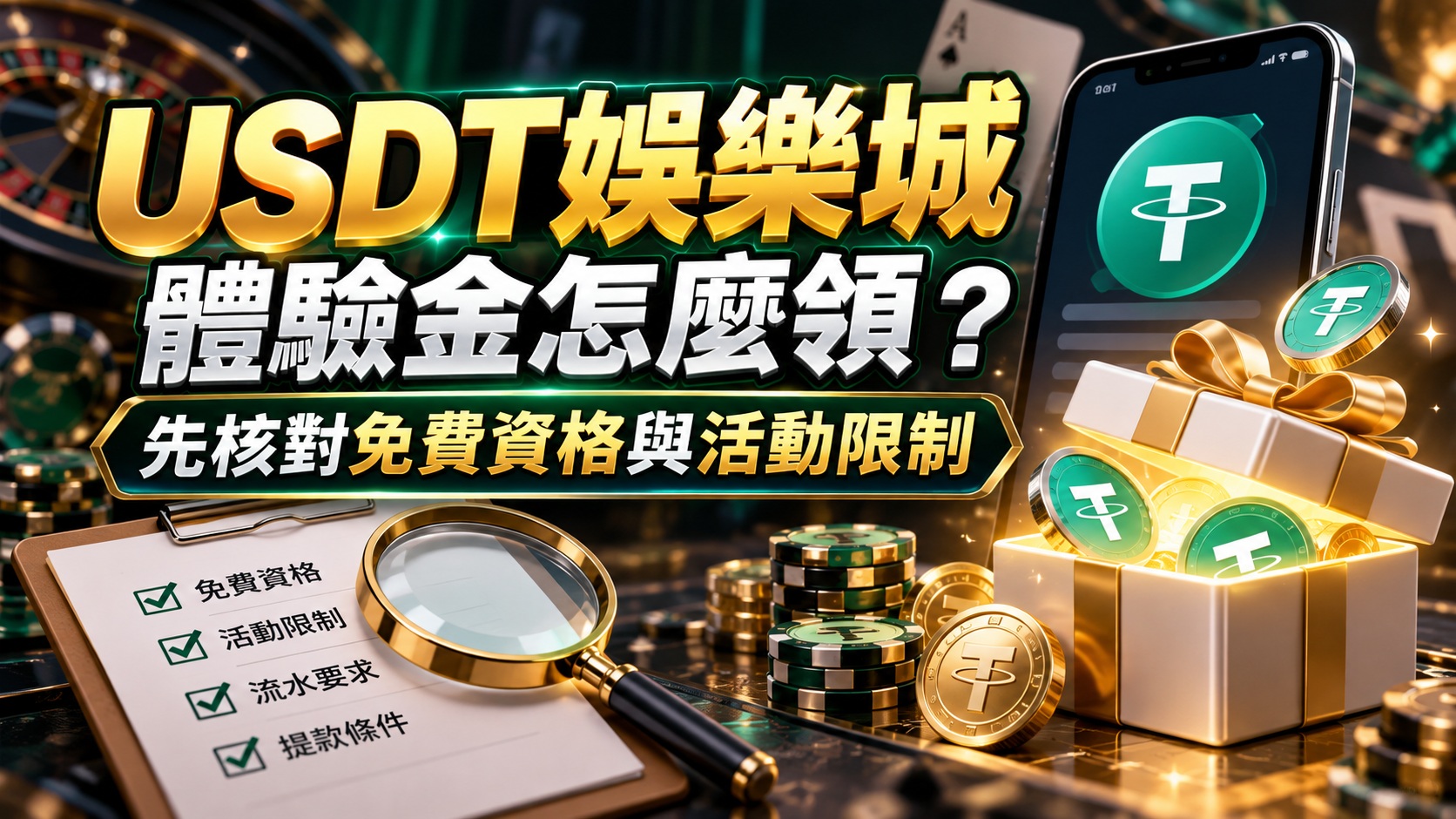 USDT娛樂城體驗金怎麼領?先核對免費資格與活動限制