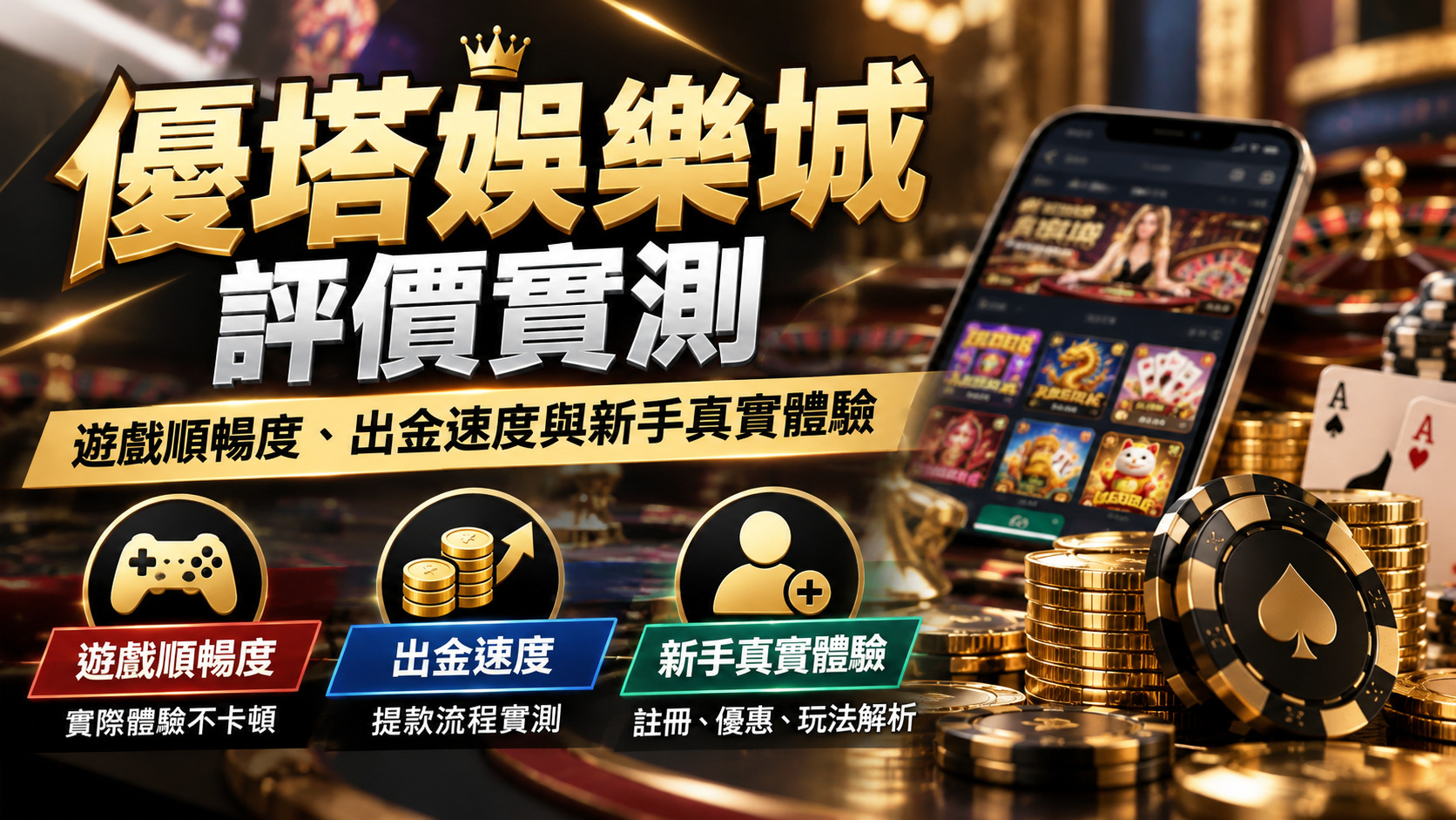 優塔娛樂城評價實測：遊戲順暢度、出金速度與新手真實體驗