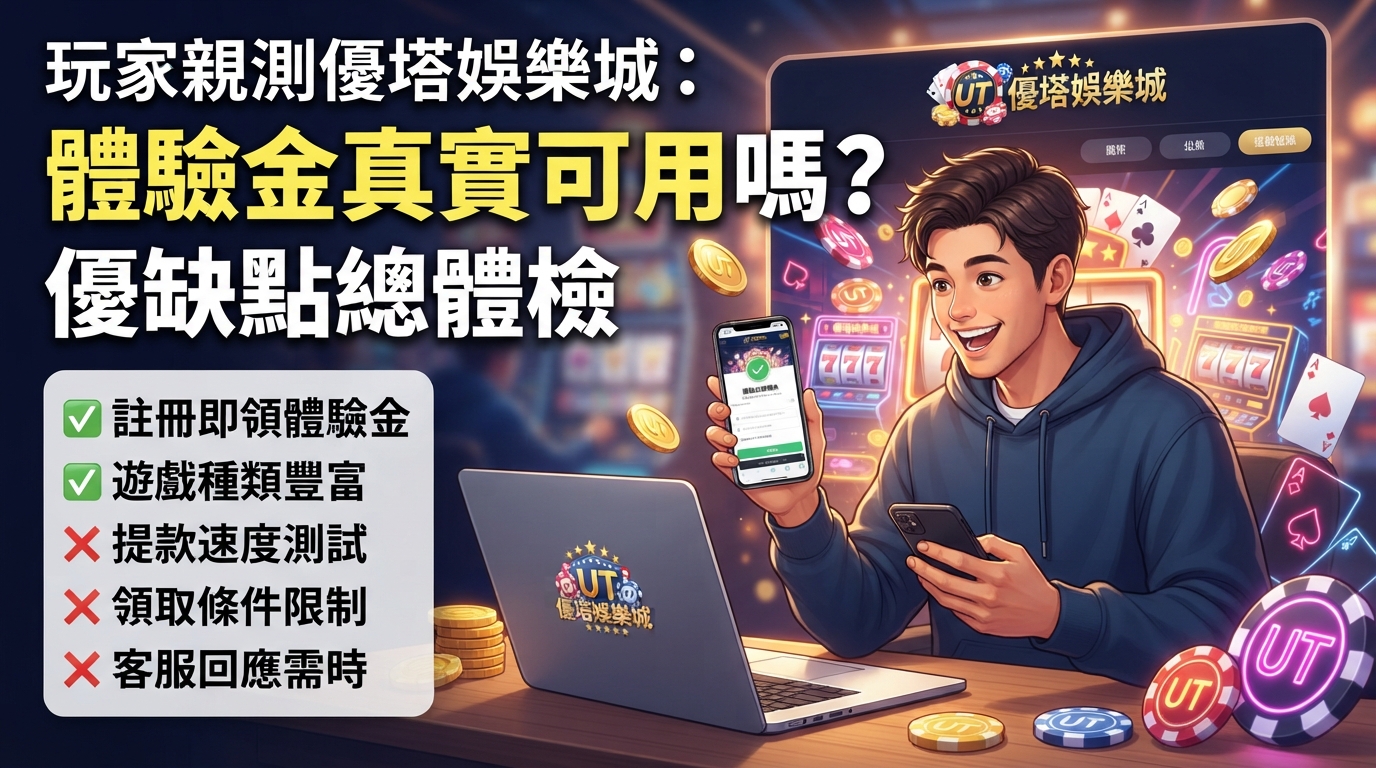 玩家親測優塔娛樂城：娛樂城體驗金真實可用嗎？優缺點總體檢